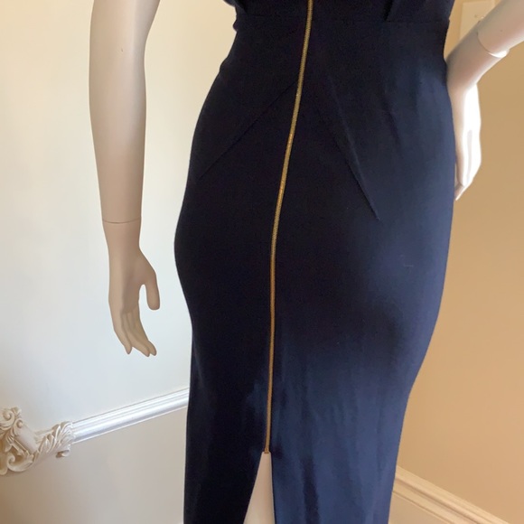 ROLAND MOURET Eclipse wool-crêpe midi dress size 2 - Picture 9 of 12